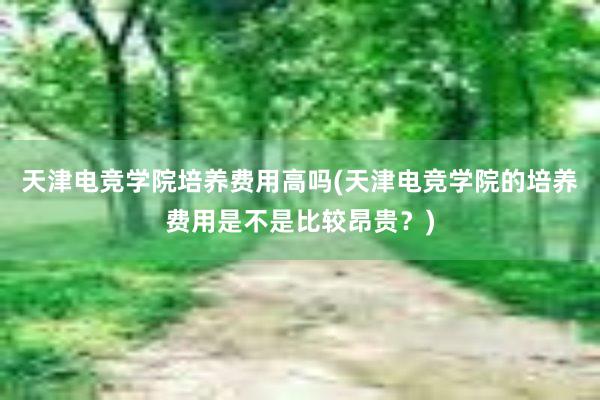 天津电竞学院培养费用高吗(天津电竞学院的培养费用是不是比较昂贵？)