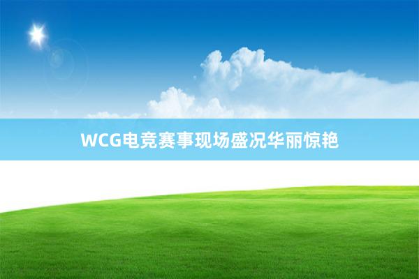 WCG电竞赛事现场盛况华丽惊艳