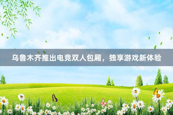 乌鲁木齐推出电竞双人包厢，独享游戏新体验