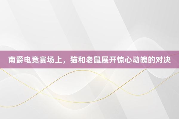 南爵电竞赛场上，猫和老鼠展开惊心动魄的对决