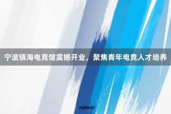 宁波镇海电竞馆震撼开业，聚焦青年电竞人才培养